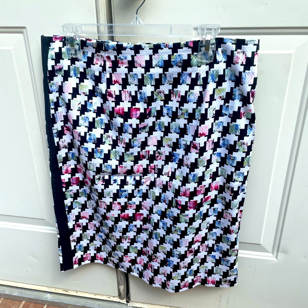 White House Black Market Multicolor Pencil Skirt